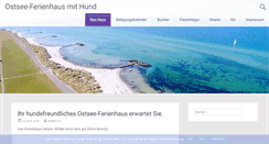 Desktop Screenshot of ostsee-ferienhaus-mit-hund.de